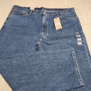 Levis 505 Jeans Men 48x32 *READ Big And Tall Denim Straight Leg Blue Dad Work